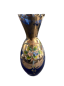Preview: Murano-Vase mit Golddekor & floraler Emailmalerei – Venetian Glass „Castle“ – ca. 1970er-Jahre