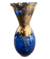 Preview: Murano-Vase mit Golddekor & floraler Emailmalerei – Venetian Glass „Castle“ – ca. 1970er-Jahre