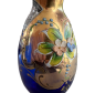 Preview: Murano-Vase mit Golddekor & floraler Emailmalerei – Venetian Glass „Castle“ – ca. 1970er-Jahre