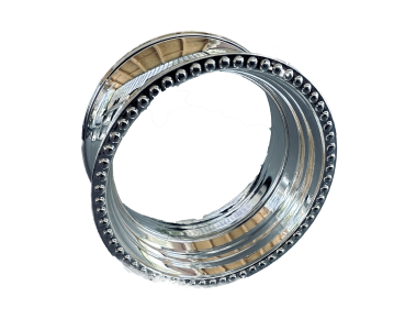 Versilberte Serviettenringe mit Perlrand – 5er Set
